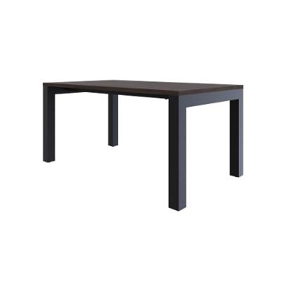 Mesa De Jantar Bronx U 160x90x77cm Brmj9160u Terracota - Est.preta Terracota/est.preta