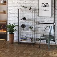 Estante Dynamica 60x30x146cm C/04 Prateleiras Branco Chess / Est.preta Branco Chess / Est.preta - 3