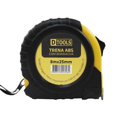 Trena Abs 8m X 25mm Com Fita Metálica Antirreflexo E Ponta Magnética