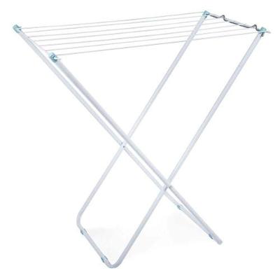 Varal De Chão Slim Branco 79x42cm - Estrutura Em Aço - Peças Em Polipropileno