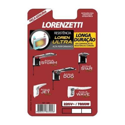 Resistência Lorenzetti Acqua Ultra 7800 Watts 220 Volts