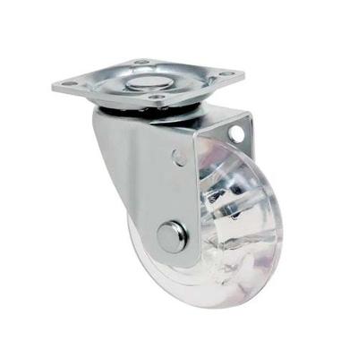 Rodízio Gel 75mm Giratório Para Móveis - Proteção Para Pisos - Dtools