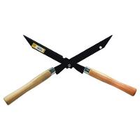 Tesoura Para Grama 12'' Cabo Madeira - Corte Preciso De Galhos E Arbustos - Dtools - 4