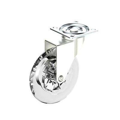 Rodízio Gel 100mm Giratório Para Móveis - Suporta Até 65kg - Soprano