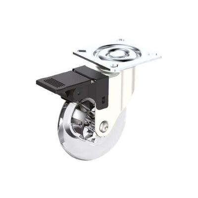 Rodízio Gel 75mm Giratório Com Freio - Suporta Até 55kg