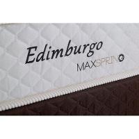 Cama Box Baú King: Colchão Molas Herval Maxspring Edimburgo + Base CRC Courano White(193x203)