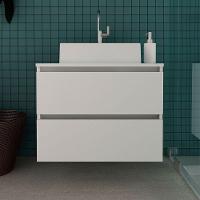 Gabinete De Banheiro 60 Cm 2 Gavetas Com Cuba Joana Branco - 7