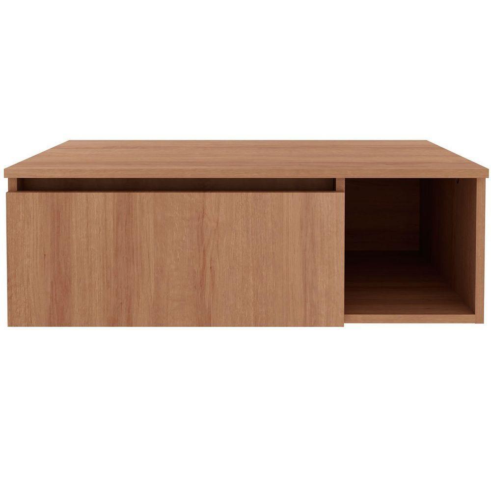 Gabinete De Banheiro 80 Cm Com 1 Porta E Nicho Marina Amêndoa - 6