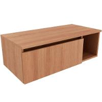 Gabinete De Banheiro 80 Cm Com 1 Porta E Nicho Marina Amêndoa - 1