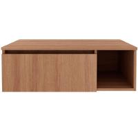 Gabinete De Banheiro 80 Cm Com 1 Porta E Nicho Marina Amêndoa - 6