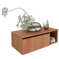 Gabinete De Banheiro 80 Cm Com 1 Porta E Nicho Marina Amêndoa - 7