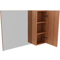 Espelheira Para Banheiro 80 Cm Com 1 Porta Marina Amêndoa - 3