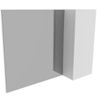 Espelheira Para Banheiro 80 Cm Com 1 Porta Marina Branco - 1