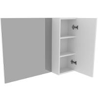 Espelheira Para Banheiro 80 Cm Com 1 Porta Marina Branco