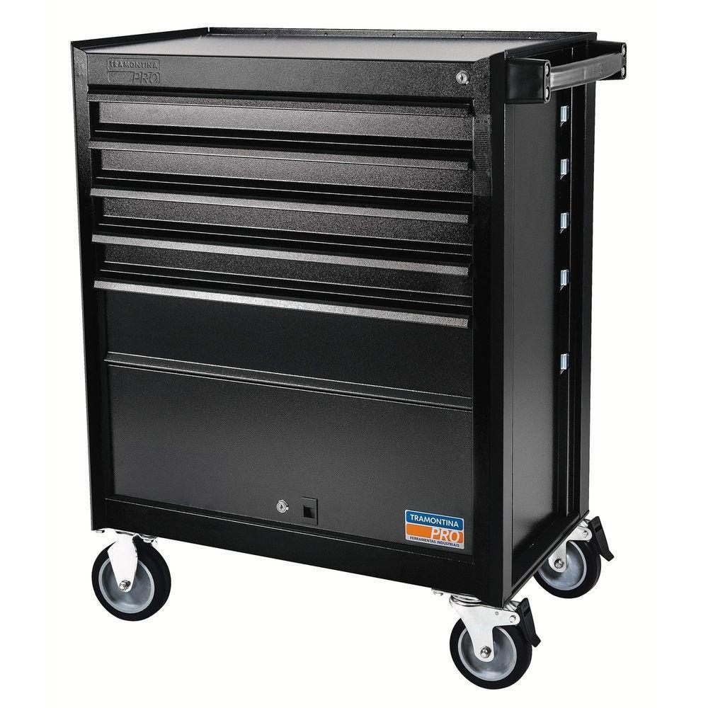 Carro Para Ferramentas 5 Gavetas E 1 Porta Tramontina Pro Tramontina - 1