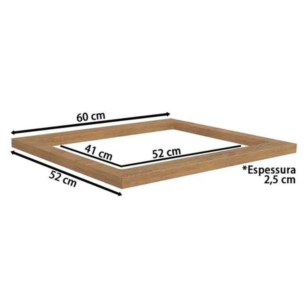 Módulo Cozinha Kappesberg Maxxi Tampo E604 60cm p/ Cooktop Nogal - 2