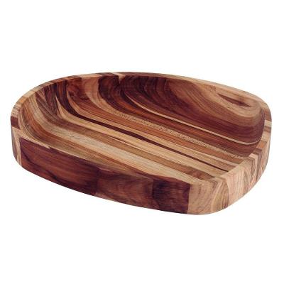 Gamela Orgânica Churrasco Tramontina Em Madeira Teca 37x29,8 Cm