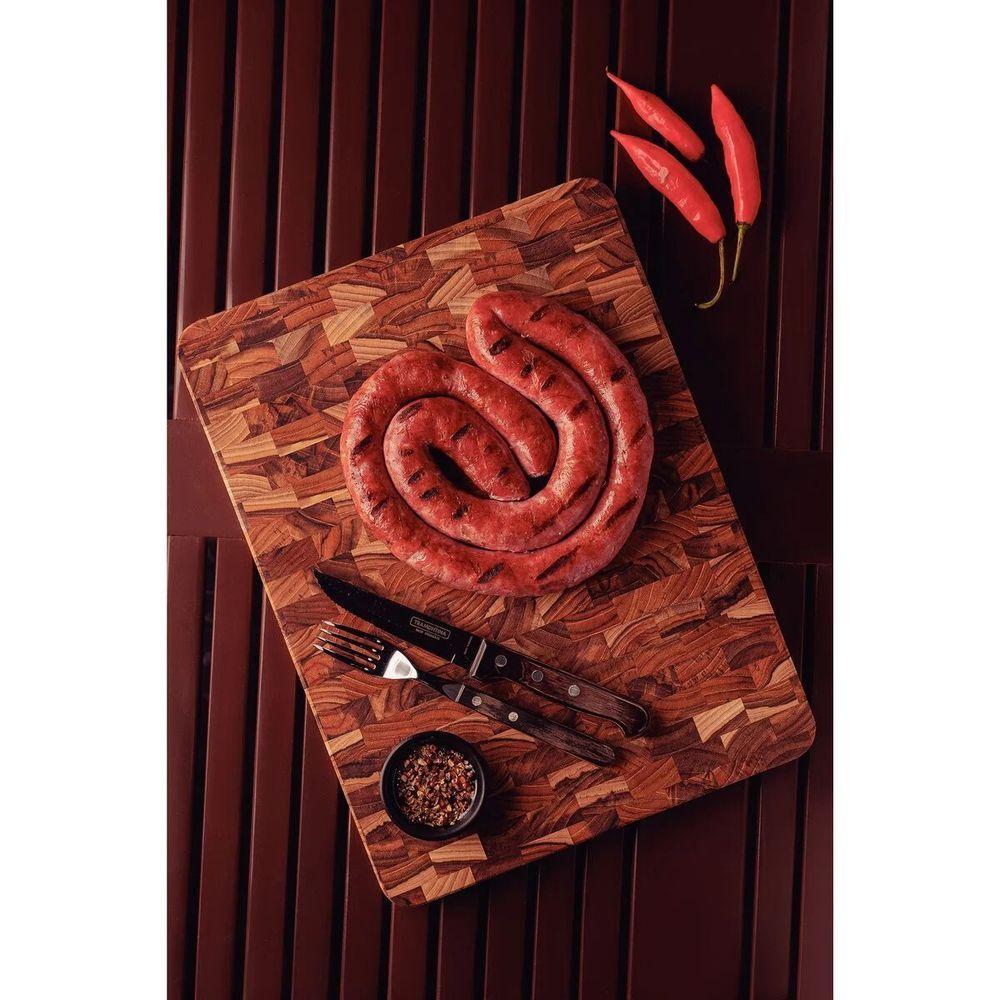 Tábua Cubus Churrasco Tramontina Em Madeira Teca 40x30 Cm - 2