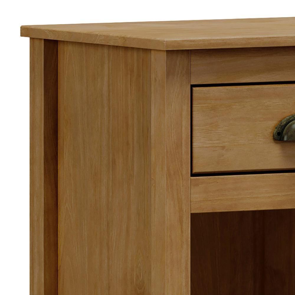 Mesa De Cabeceira Para Quarto 1 Gaveta Lázio Freijó F07 - Mpozenato - 5