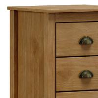 Mesa De Cabeceira 46cm Para Quarto 3 Gavetas Lázio Freijó F07 - Mpozenato - 5