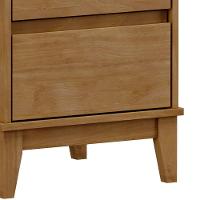 Mesa Cabeceira 43cm Para Quarto 2 Gavetas Solvi Freijó F07 - Mpozenato - 2