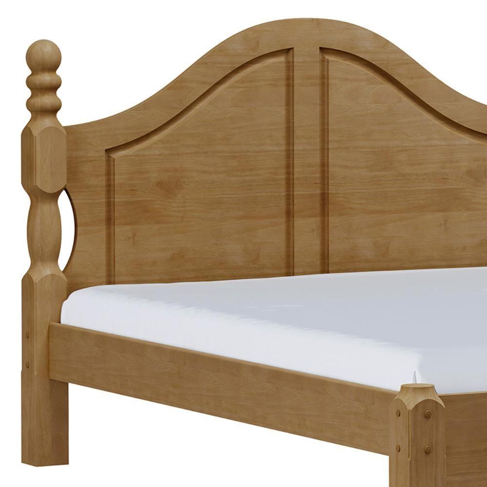 Cama Casal Clássica Queen 160cm Pé Madeira Eduarda Freijó F07 - Mpozenato - 5