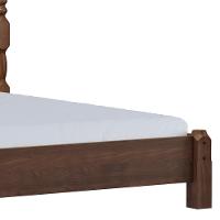 Cama Casal Clássica Queen 160cm Pé Madeira Eduarda Café F07 - Mpozenato - 6