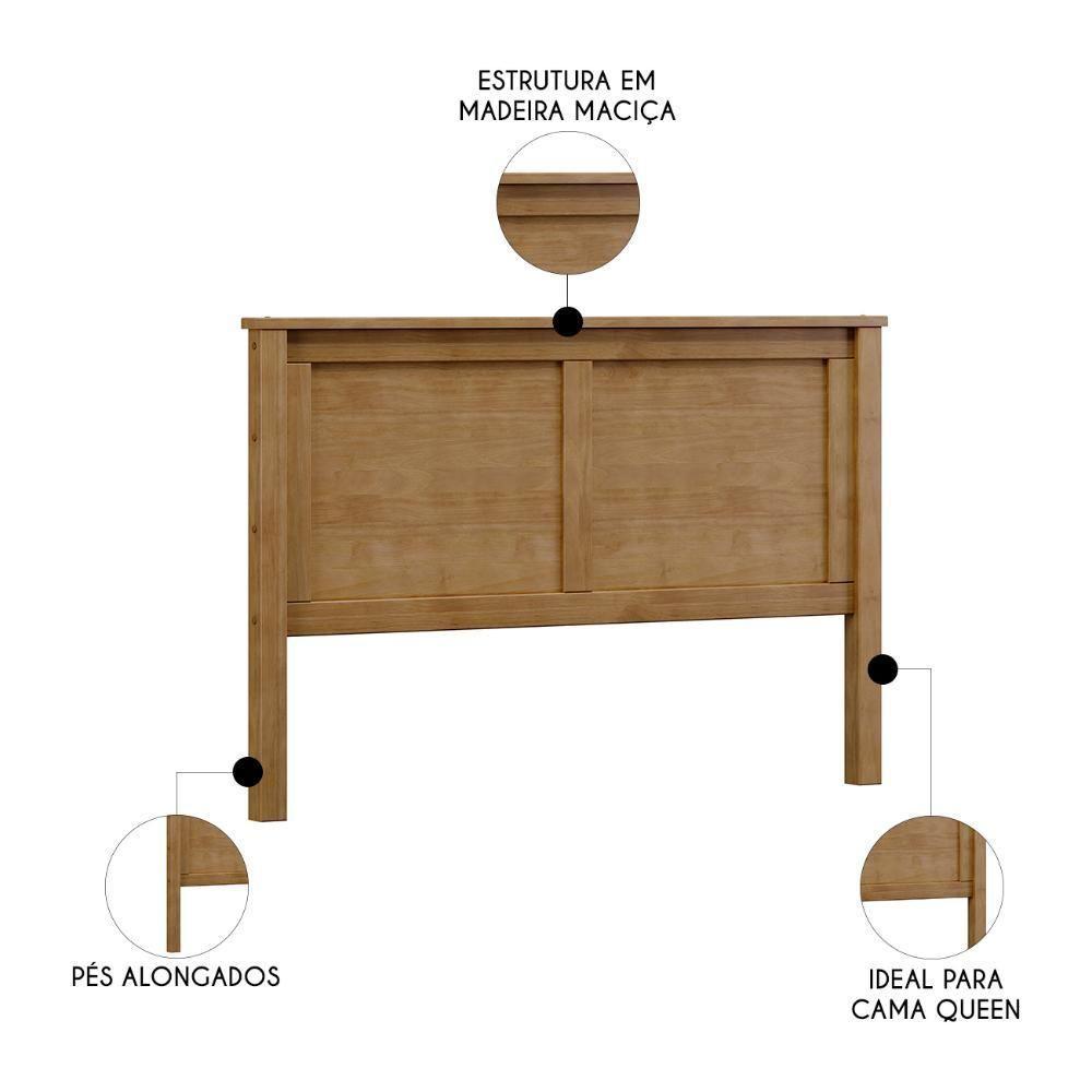 Cabeceira Cama Box Casal Queen 160cm Lázio Freijó F07 - Mpozenato - 3