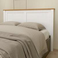 Cabeceira Cama Box Casal Queen 160cm Lázio Branco/freijó F07 - Mpozenato - 1