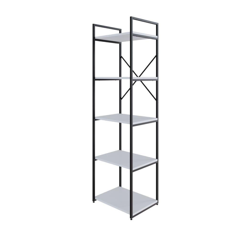 Estante Com 5 Prateleiras 152x45x33cm Yon Branco Tx/est.preta - 1