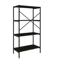 Estante Com 4 Prateleiras 118x60x33cm Tub TUEH1164 Carvalho Dark Est.preta - 6