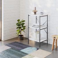 Estante Com 3 Prateleiras 84x45x33cm Tub TUEH843 Branco Chess Est.preta - 2