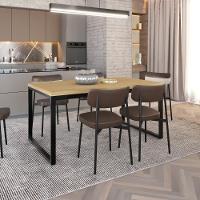 Mesa De Jantar Yon 160 X 90 X 76 Cm Vermont Oak/est.preta Vermont Oak/est.preta - 2