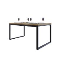 Mesa De Jantar Yon 160 X 90 X 76 Cm Vermont Oak/est.preta Vermont Oak/est.preta - 5