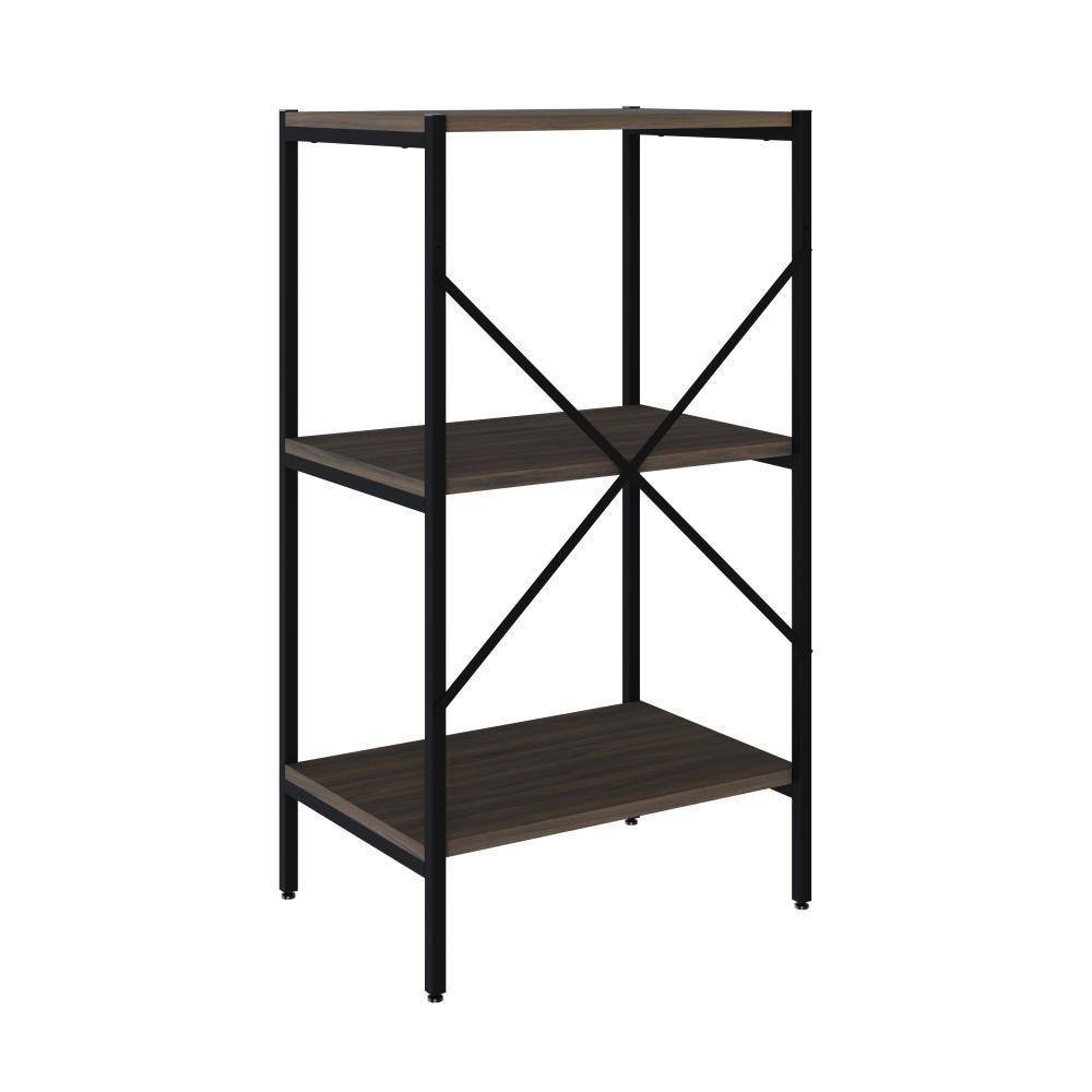 Estante Com 3 Prateleiras 84x45x33cm Tub TUEH843 Nogal Est.preta - 6