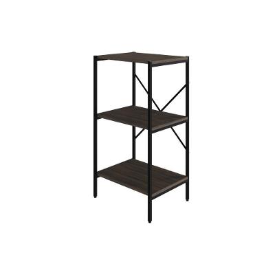 Estante Com 3 Prateleiras 84x45x33cm Tub TUEH843 Nogal Est.preta