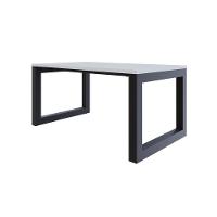 Mesa De Jantar Bronx 160x90x77cm BRMJ9160 Branco Tx - Est.preta Branco Tx/est.preta - 1