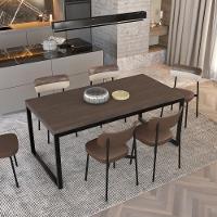 Mesa De Jantar Yon 180 X 90 X 76 Cm Terracota/est.preta Terracota/est.preta