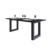 Mesa De Jantar Bronx Rg2 200x90x77cm Brmj9200rg2 Preto Tx - Est.preta Preto Tx/est.preta - 2