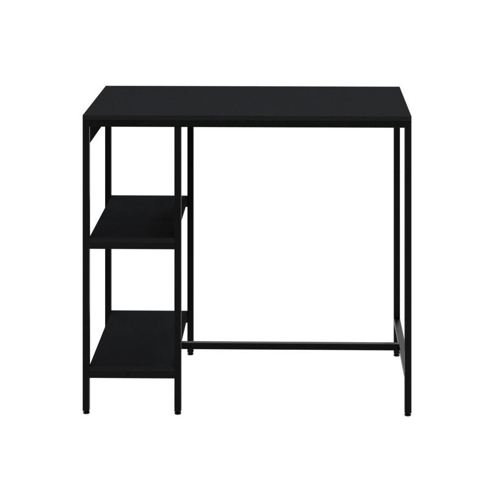 Mesa Bistrô 100x60x92cm Com 2 Banquetas Tub TUCJBI1060.2B Preto ônix Est.preta - 4