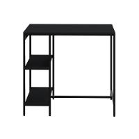 Mesa Bistrô 100x60x92cm Com 2 Banquetas Tub TUCJBI1060.2B Preto ônix Est.preta