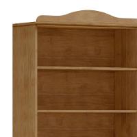 Estante Livreiro 85cm Com Prateleiras Pé Madeira Rubia Freijó F07 - Mpozenato - 5