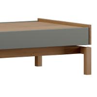 Mesa De Centro Para Sala 100cm Soleil Oak/cinza F07 - Mpozenato - 3