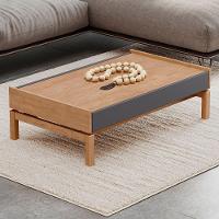 Mesa De Centro Para Sala 100cm Soleil Tauari/grafite F07 - Mpozenato - 1