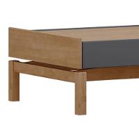 Mesa De Centro Para Sala 100cm Soleil Tauari/grafite F07 - Mpozenato - 5