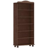 Estante Livreiro 85cm Com Prateleiras Pé Madeira Rubia Café F07 - Mpozenato - 2