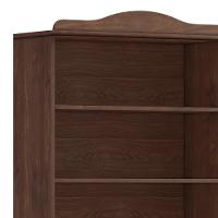 Estante Livreiro 85cm Com Prateleiras Pé Madeira Rubia Café F07 - Mpozenato - 5