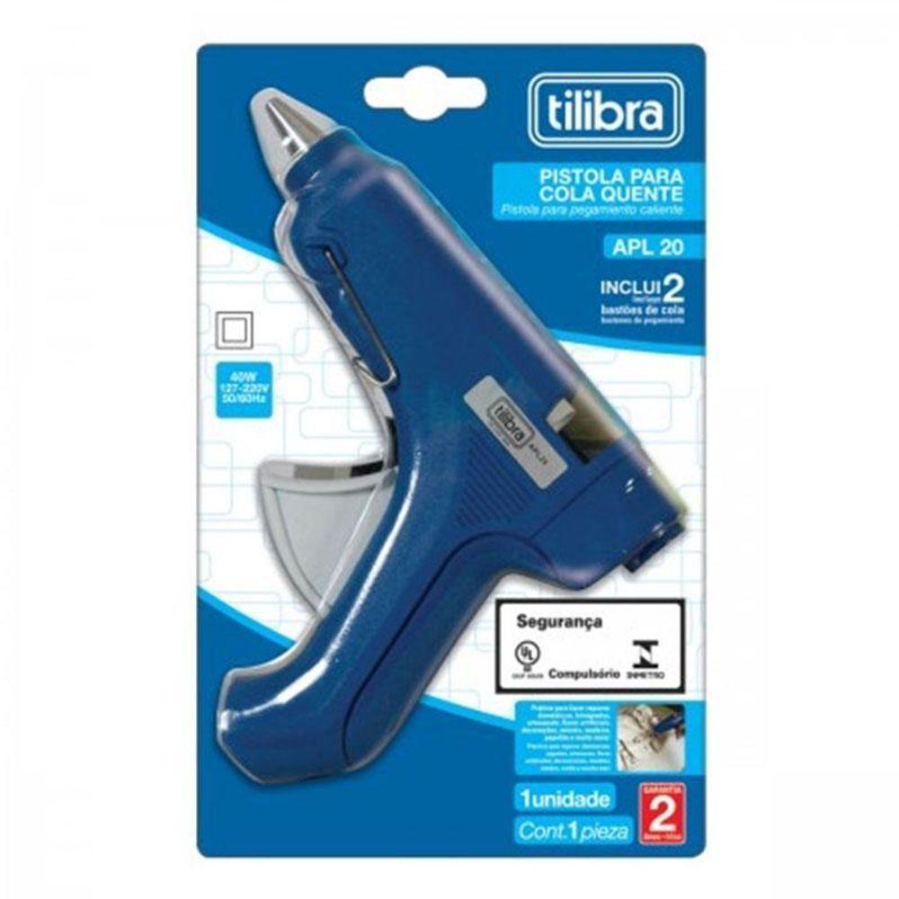Pistola De Cola Quente Apl20 40w Bivolt Azul - Tilibra - 2