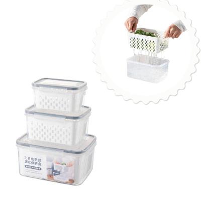 Kit 3 Potes Herméticos Com Cesto – Sem Umidade