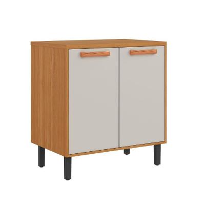 Balcão Itatiaia Napoles 80cm 2 Portas Com Tampo Cinamomo Off White